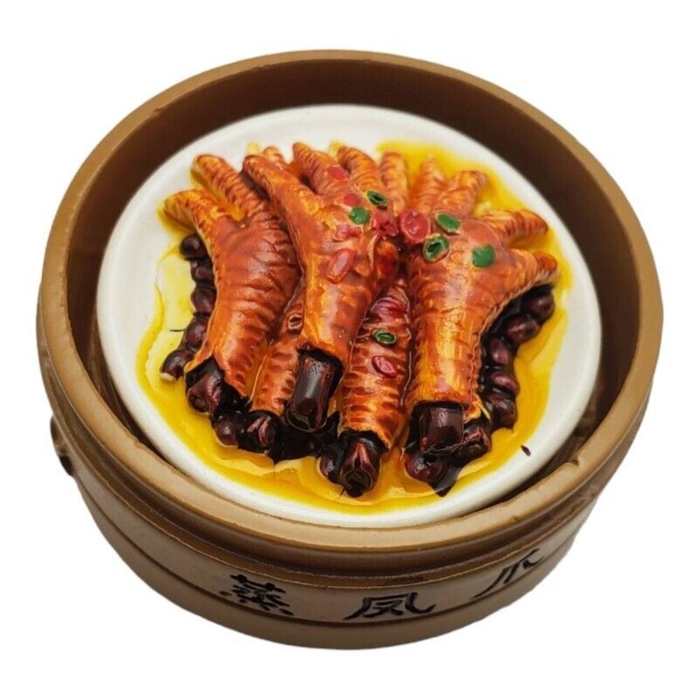 Chinese Cuisine Fridge Magnet Souvenir Travel Tourist Asian Chicken Feet Dim Sum